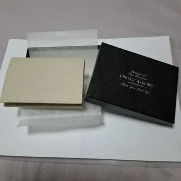 UNITED ARROWS 명함지갑 카드 케이스 베이지
