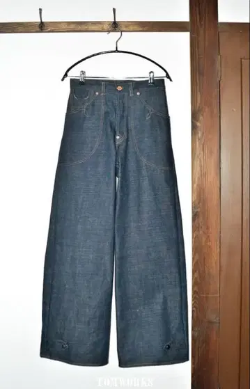 TOM WORKS WIDE PANTS - indigo - 사이즈 30