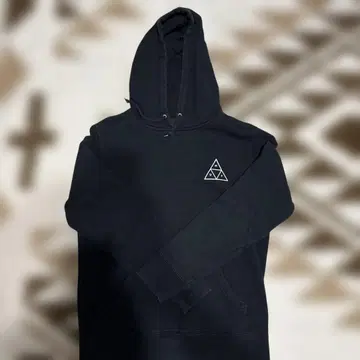 HUF 후드 부착 후드티 블랙