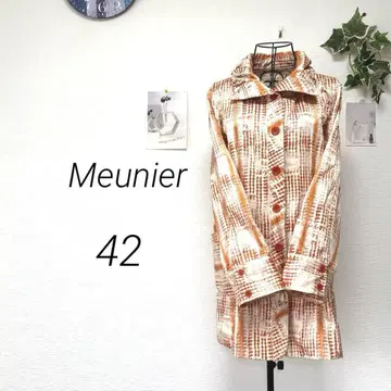 10027 Meunier 올 패턴 자켓 사이즈 42 아우터