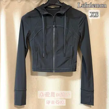 룰루레몬 Define 후드 부착 크롭 자켓 메쉬 그레이 XS