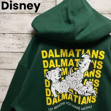 P71 [새상품급] 디즈니 101마리 강아지 자수 로고 빅 루즈 후드티