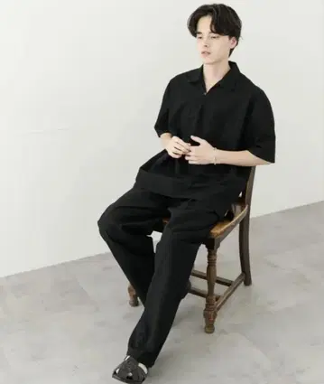 드라이 터치 풀오버 숏 슬리브 셔츠