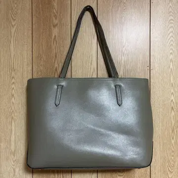 그레이 토트백 합성 피혁