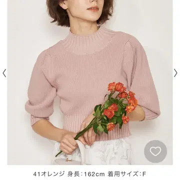 [ 새상품급 ] Noela 노엘라 하이넥 스프링 니트 퍼프 슬리브