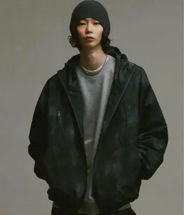 soerte 토탈 패턴 루즈 마운틴 후드티