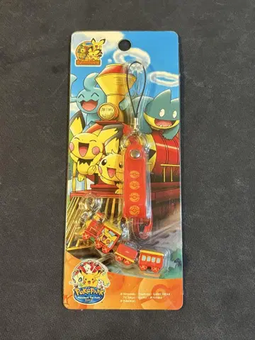 포케파크 피츄 장난꾸러기 기차 스트랩