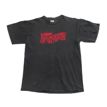DJ SHADOW dj 쉐도우 셔츠 DIMINISHING RETURNS