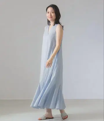 MARIHA / 여름의 달그림자 솔리드 원피스 [손세탁 가능]