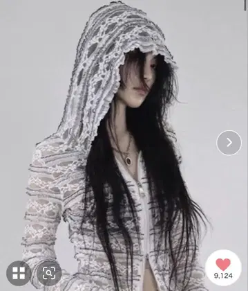 sibra 레이스 후디 가디건