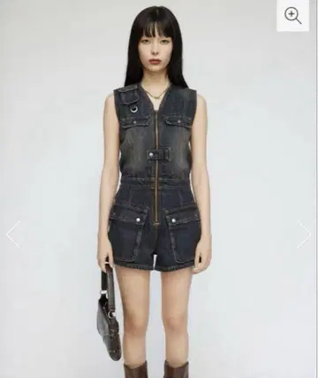 LAGUAGEM POCKET DENIM MINI 올인원