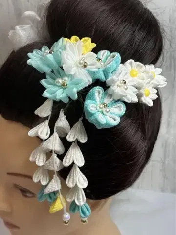 일본 의류용 헤어 액세서리 꽃 장식 츠미자이쿠
