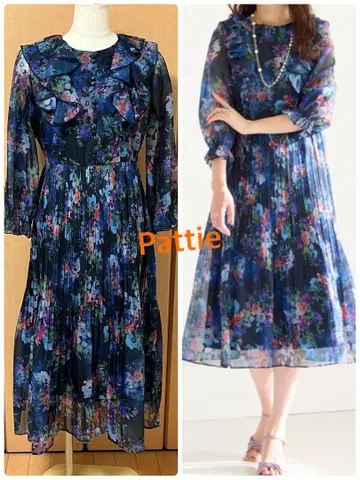 Rose Tiara 플라워 프린트 원피스 40