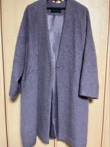 URBANRESEARCH 라벤더 체스터 코트 울 혼방