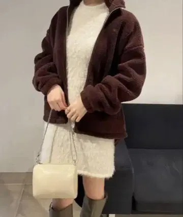 snidel adidas 콜라보 플리스 자켓