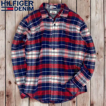 08M172 TOMMY HILFIGER 헤비 플란넬 셔츠 플란넬 셔츠