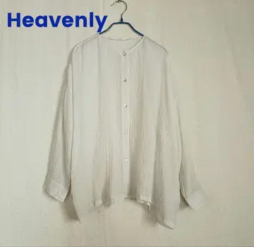 HEAVENLY 헤븐리 린넨100% 억양 거즈, 주름 오프화이트