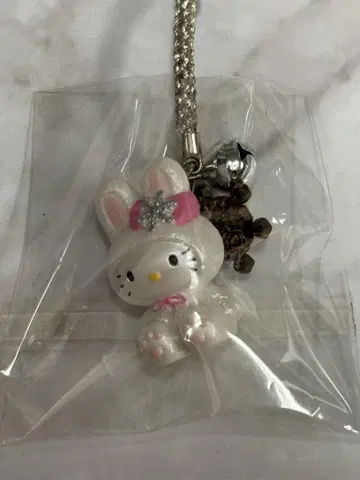 홋카이도 한정 2000년 산리오 헬로키티 눈토끼 스트랩