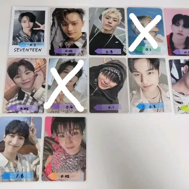 세븐틴 포카 준 호시 우지 민규 도겸 승관 버논 디노