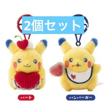 피카츄 다이너 햄버거 하트 봉제 인형 PIKACHU DINER
