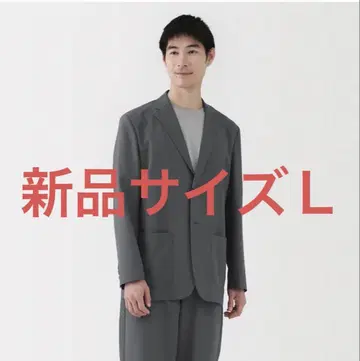 바람이 통하는 스트레치 자켓 L 스모키 블루