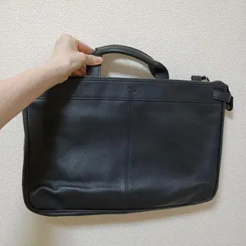 블랙 가죽 비즈니스 백