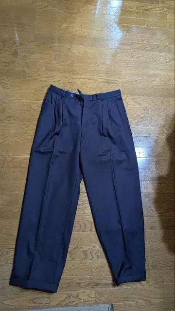 울 3턱 유로 슬랙스 퍼플 보라색