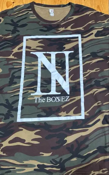 The BONEZ 카모 패턴 반팔 T셔츠 XL 사이즈