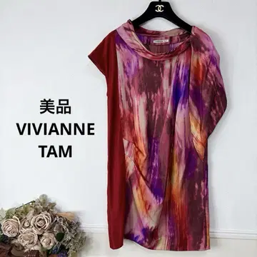 새상품급 VIVIANNE TAM 마블 컬러 튜닉