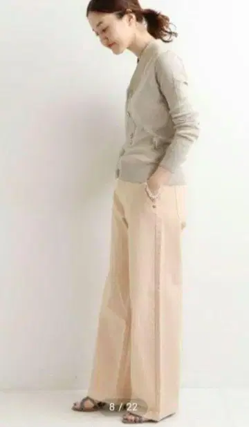 IENA 컬러 치노 소프트 배기 팬츠