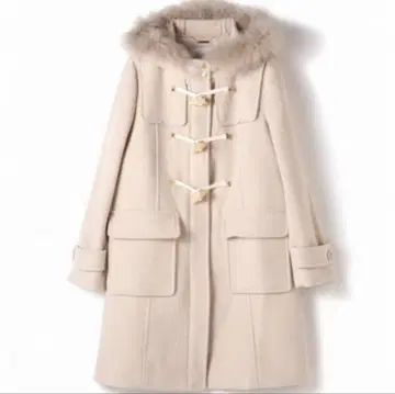 [ JILL by JILLSTUART ] 베이지 더플 코트 퍼 포함