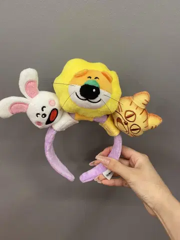 타베코 동물랜드 머리띠 사자 토끼 고양이