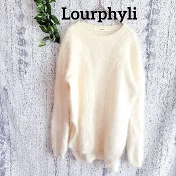 [ Lourphyli ] 긴팔 니트 스웨터 복슬복슬 여성용 아이보리