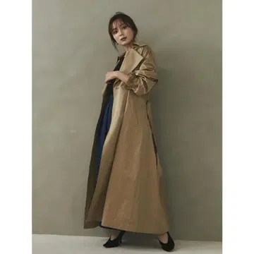 [ anuans ] 볼륨 슬리브 트렌치코트