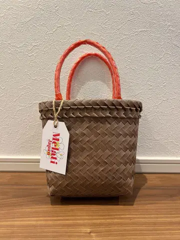 mini pasar bag ( brown x red ) 카고백