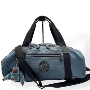 새상품급 Kipling 2way 보스턴 백 숄더백 블루