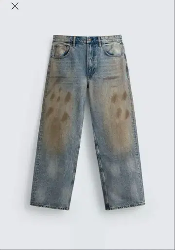 ZARA 빈티지 가공 배기 핏 청바지 28 사이즈 EU34