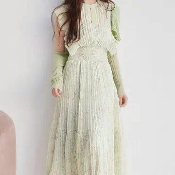 SNIDEL sustainable 프릴 원피스