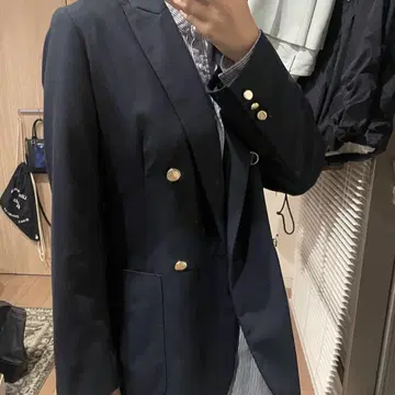 [ 미사용 ] 나노 유니버스 네이비 테일러드 자켓