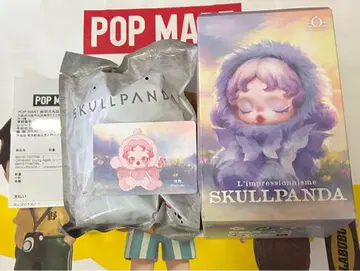 POPMART 스컬 팬더 봉제 인형 펜던트 windflower