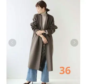 Plage 해밀턴 롱 코트 카키 36