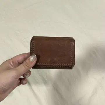 가죽 삼단 접이식 지갑