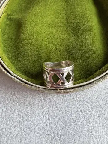 실버 반지 SILVER 925 시스루 폭넓은