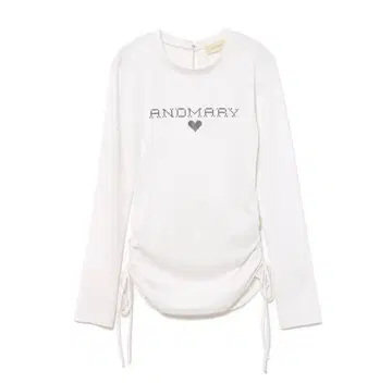 andmary Dot mary logo tops white
