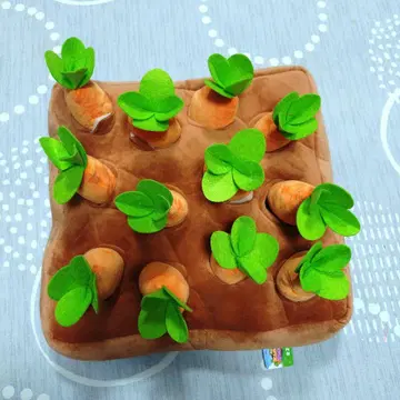 밭 봉제 인형 당근과 고구마 당근 버전