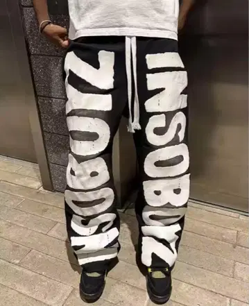 INSOBUZ 팬츠 y2k uk drill pants opium 블랙