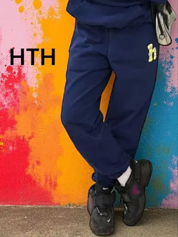 HTH hotter than hell 맨투맨 조거 팬츠 h로고