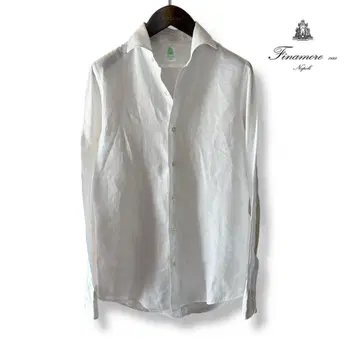 Finamore/화이트/린넨 셔츠