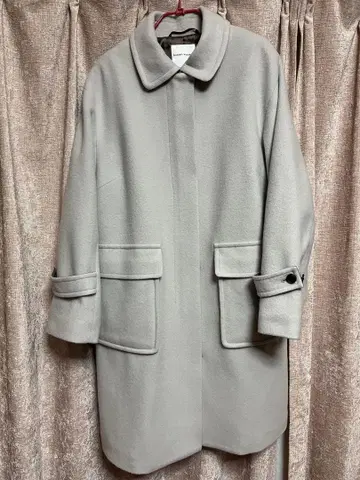 휴먼 우먼 스텐 칼라 울 코트