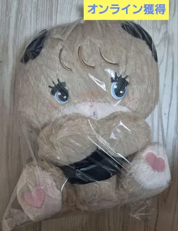 mikko 캐릭터 BLACK RIBBON BIG 봉제 인형 라떼